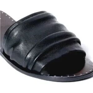 PAIGE Emilia leather slides sandals